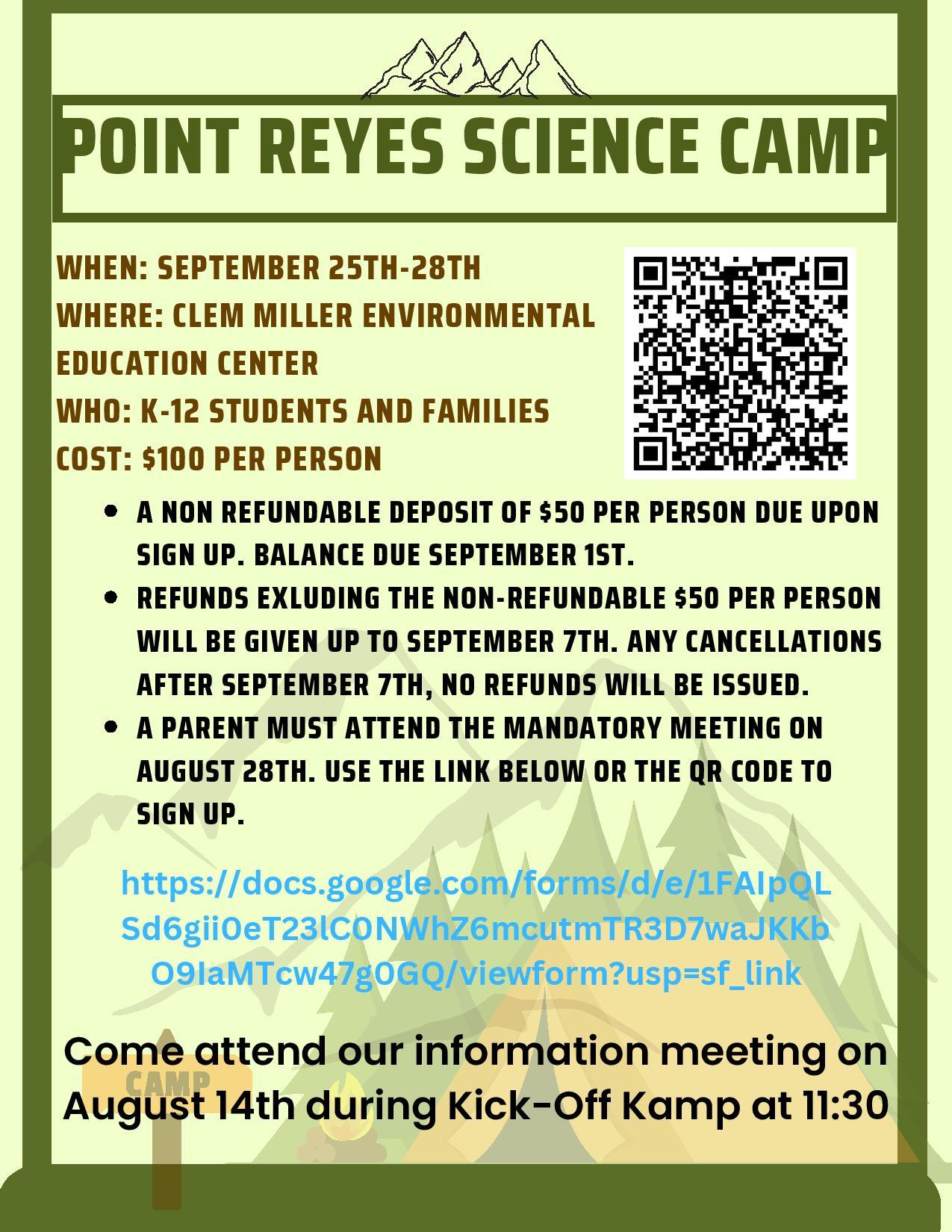 Science Camp Flyer