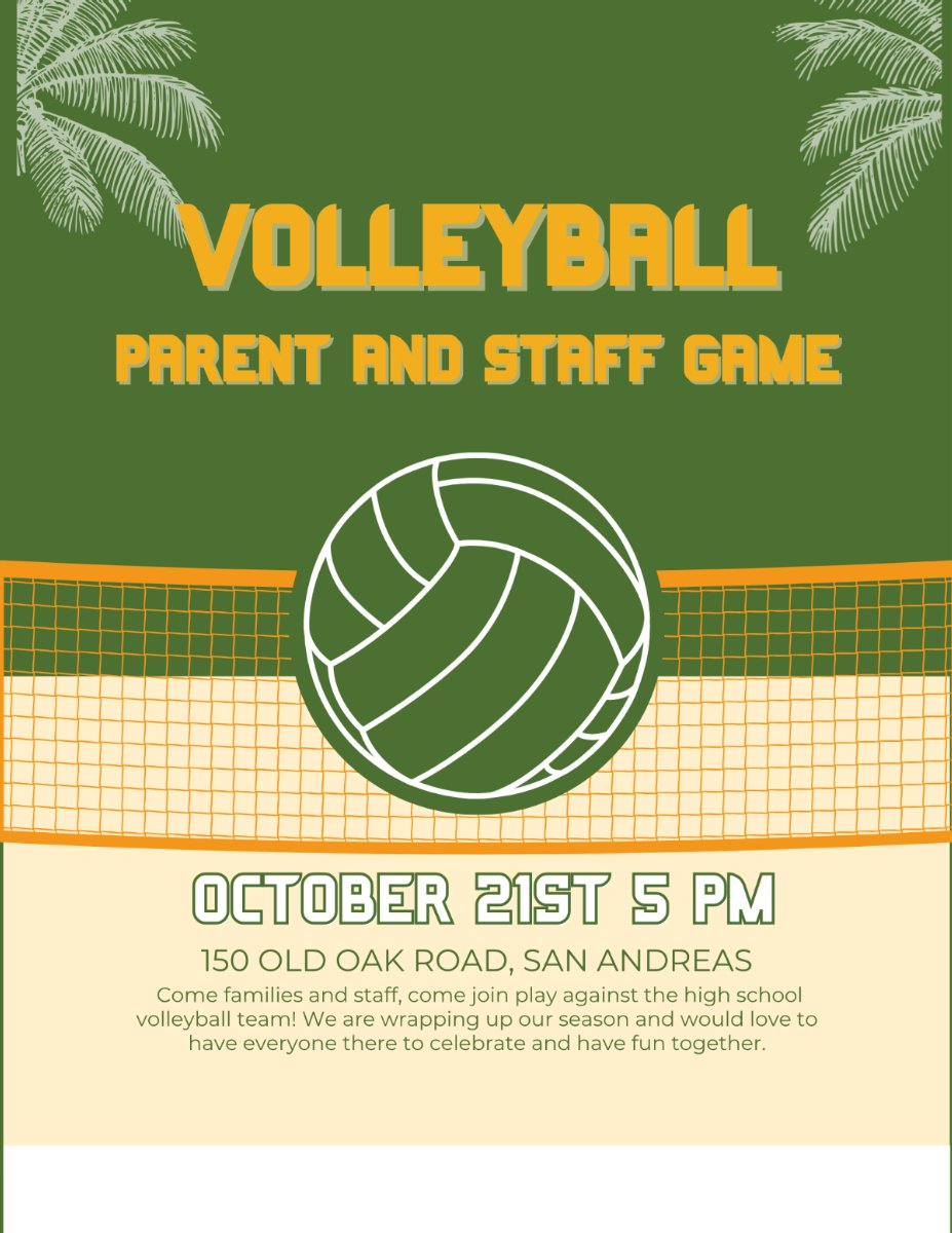 Volleyball Game vs Parents and staff
